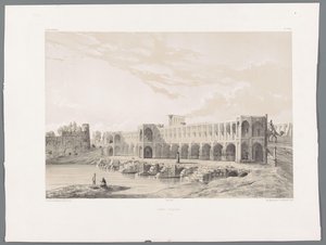 Puente Khaju de Pol-e Khaju en Isfahan
Pont Kadjiou Chiraz (título del objeto)
Perzische landschappen (título de la serie)
Perse moderne (título de la serie) de Eugene Flandin