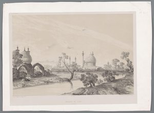 Mezquita del Sha o Mezquita del Rey en Isfahan
Mosquée du Châh (Ispahan) (título en el objeto)
Paisajes persas (título de la serie)
Perse moderne (título de la serie) de Eugene Flandin