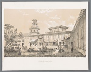 Paleis Char Bagh en Ispahan
Palais du Tchar-Bâch Ispahan (título del objeto)
Perzische landschappen (título de la serie)
Perse moderne (título de la serie) de Eugene Flandin