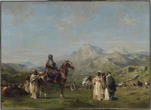 Un campamento en los montes Atlas de Eugène Fromentin