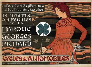 Ciclos y coches Georges Richard, 1899 de Eugene Grasset