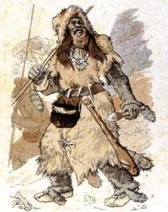El hombre durante el paleolítico, c.1900 (ilustración)