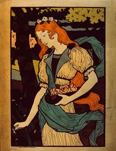 Mujer recogiendo flores, 1917