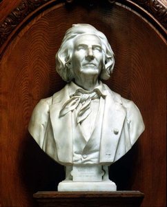 Busto retrato de Marc Seguin, arquitecto e ingeniero de Eugene Guillaume