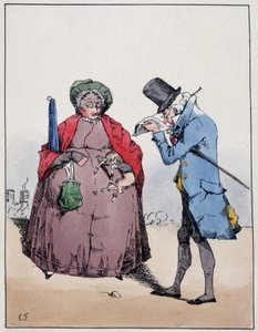 Pareja de burgueses, Jardín de Luxemburgo - en "Souvenirs d