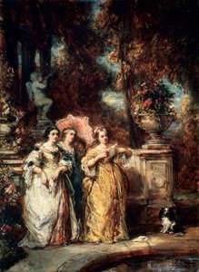 Un paseo, 1852 de Eugene Isabey