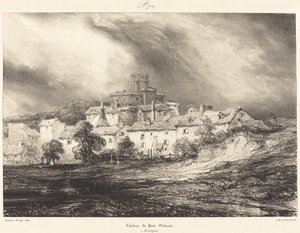 Castillo de Pont-Gibaud de Eugene Isabey
