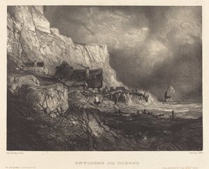 Alrededores de Dieppe de Eugene Isabey