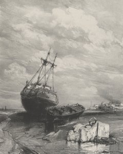 Marea Baja, 1833 de Eugene Isabey