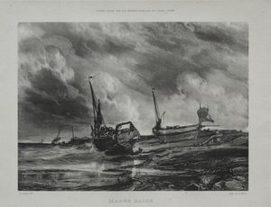 Marea baja de Eugene Isabey