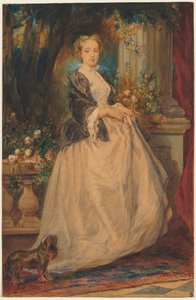 Retrato de Madame Thomas (nacida como Camille Boucher) de Eugene Isabey