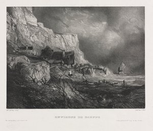 Seis marines: alrededores de Dieppe de Eugene Isabey