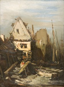 El puerto normando de Eugene Isabey