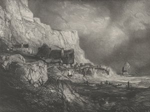 Los Alrededores de Dieppe, 1833 de Eugene Isabey
