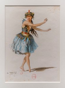 La Korrigane. Ballet de Charles-Marie Widor, modelo de vestuario. 1880. de Eugene Lacoste