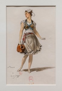 La Korrigane. Ballet de Charles-Marie Widor, modelo de vestuario de Eugene Lacoste