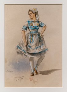 La Korrigane. Ballet de Charles-Marie Widor, modelo de vestuario de Eugene Lacoste