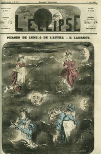 Las 4 fases de la luna representan las 4 categorías sociales de la mujer. Portada en "L