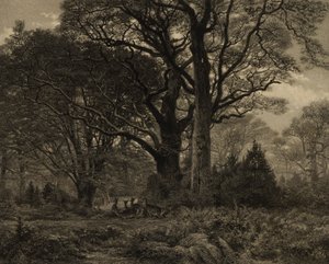 Bosque de Fontainbleau de Eugene Leroux