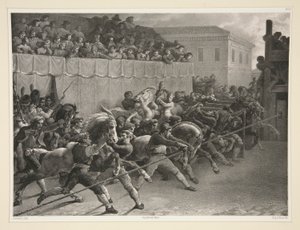 Una carrera de caballos a punto de comenzar de Eugene Leroux