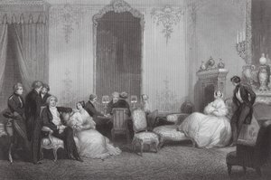 Una familia parisina (grabado) de Eugene Louis (after) Lami