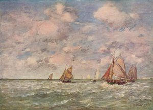 Un paisaje marino, c1850