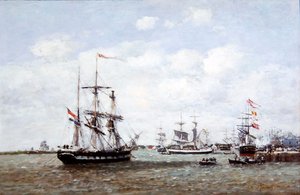 Amberes, el puerto de Eugene Louis Boudin