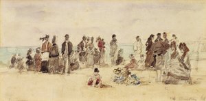 Escena de playa, 1864