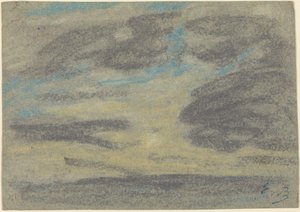 Nubes sobre el mar, 1860-1865 de Eugene Louis Boudin