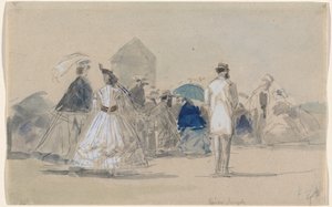 Crinolinas en la playa