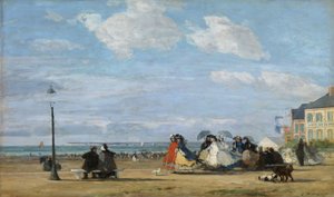 La emperatriz Eugenia (1826-1920) en Trouville de Eugene Louis Boudin