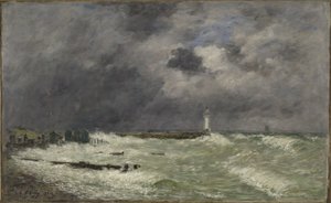 Vendaval frente a Frascati, Le Havre de Eugene Louis Boudin