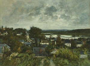 La Touques, cerca de Deauville de Eugene Louis Boudin