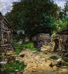 Paisaje. Interior de un corral