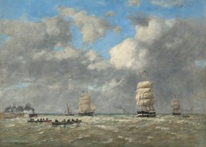 Le Havre, 1883 de Eugene Louis Boudin