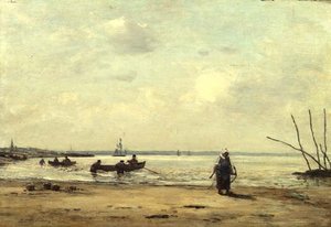 Marea baja cerca de Honfleur, c.1864-66
