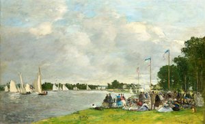 Regatas en Argenteuil, 1866 de Eugene Louis Boudin