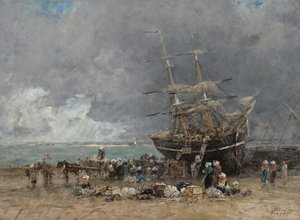 Regreso de la Terre-Neuvier de Eugene Louis Boudin