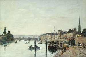 Rouen; El Sena y el puente Corneill, 1895 de Eugene Louis Boudin