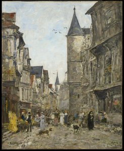 Rue Saint-Romain, Ruan de Eugene Louis Boudin