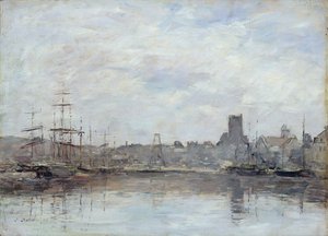 Mañana de septiembre: Puerto de Fecamp de Eugene Louis Boudin