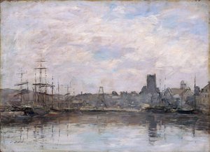 Mañana de septiembre: Puerto de Fecamp de Eugene Louis Boudin