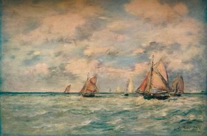 Salida de Barcos en Trouville
