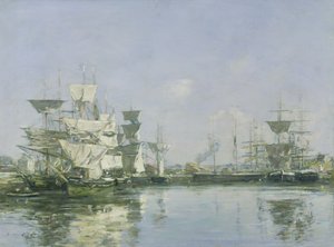 El puerto en Deauville, c.1880-85