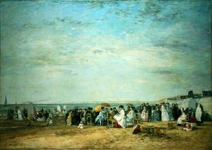 La playa de Eugene Louis Boudin