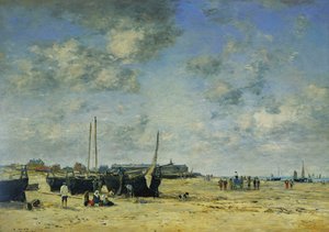La Playa de Berck, 1878 de Eugene Louis Boudin