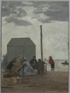 La Playa en Deauville de Eugene Louis Boudin