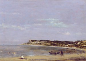 La costa en La Heve, 1856 de Eugene Louis Boudin