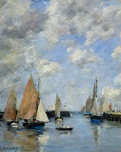 El muelle en marea alta, Trouville