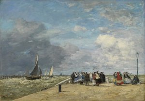 El embarcadero de Trouville de Eugene Louis Boudin